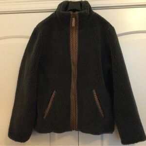 Fatherty New With Tags Recycled High Pile Fleece Zip Front Jacket Size XL